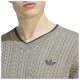 Adidas Ανδρική πλεκτή μπλούζα Firebird Cable Knit V-Neck Sweatshirt